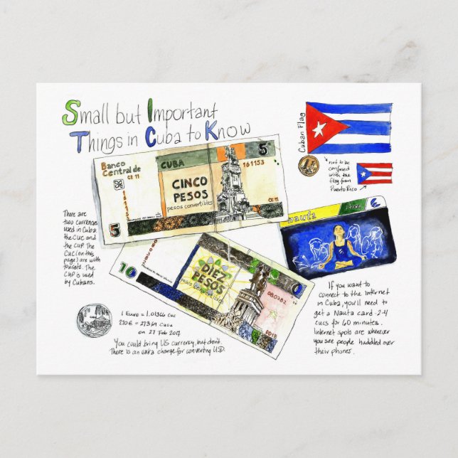 Notes on Cuba Postcard (Front)
