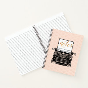 Notes: Vintage Antique Underwood Typewriter Notebook