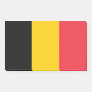 Notes with flag of Belgium
