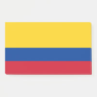 Notes with flag of Colombia