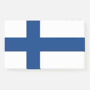 Notes with flag of Finland