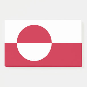Notes with flag of Greenland