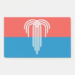 Notes with flag of Kansas City, Missouri