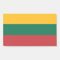 Notes with flag of Lithuania