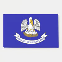 Notes with flag of Louisiana, USA