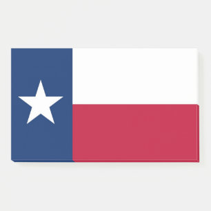 Notes with flag of Texas, USA