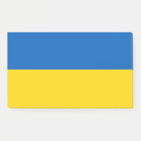 Notes with flag of Ukraine