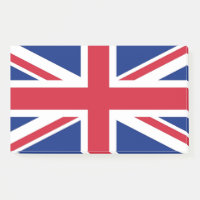 Notes with flag of United Kingdom