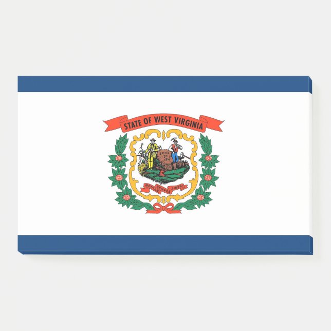 Notes with flag of West Virginia, USA (Front)