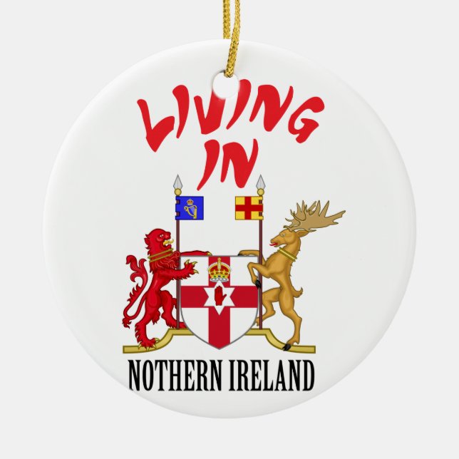 Nothern Ireland coat of arms Ceramic Tree Decoration (Front)