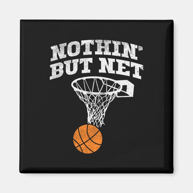 Nothin But Net Bysketbyll Coach Player Byller Dadd Magnet (Front)