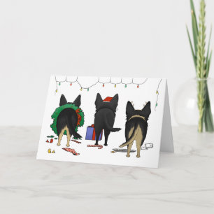 Nothin' Butt A German Shepherd Christmas Holiday Card