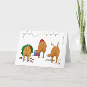 Nothin' Butt A Toller Christmas Holiday Card