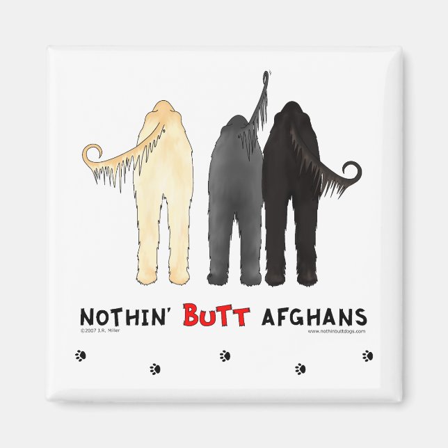 Nothin' Butt Afghans Magnet (Front)