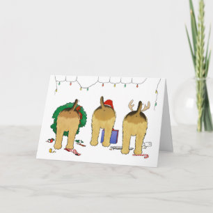 Nothin' Butt An Airedale Christmas Greeting Card