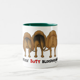Nothin' Butt Bloodhounds Two-Tone Coffee Mug