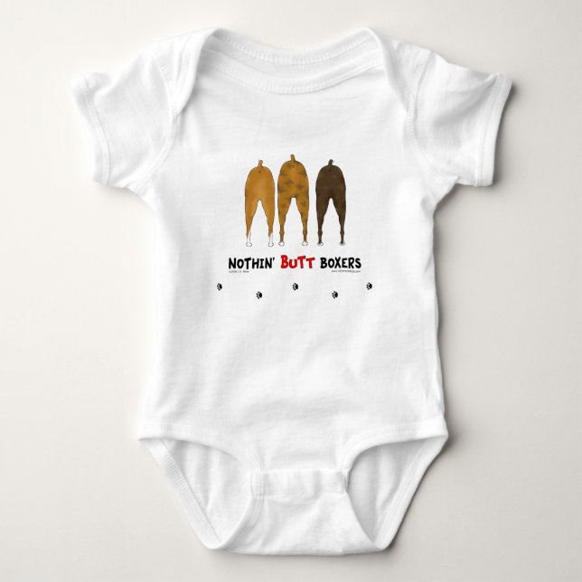 Nothin' Butt Boxers Baby Bodysuit (Front)