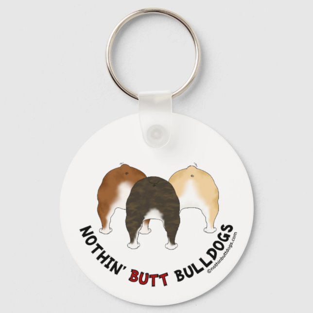 Nothin' Butt Bulldogs Key Ring (Front)