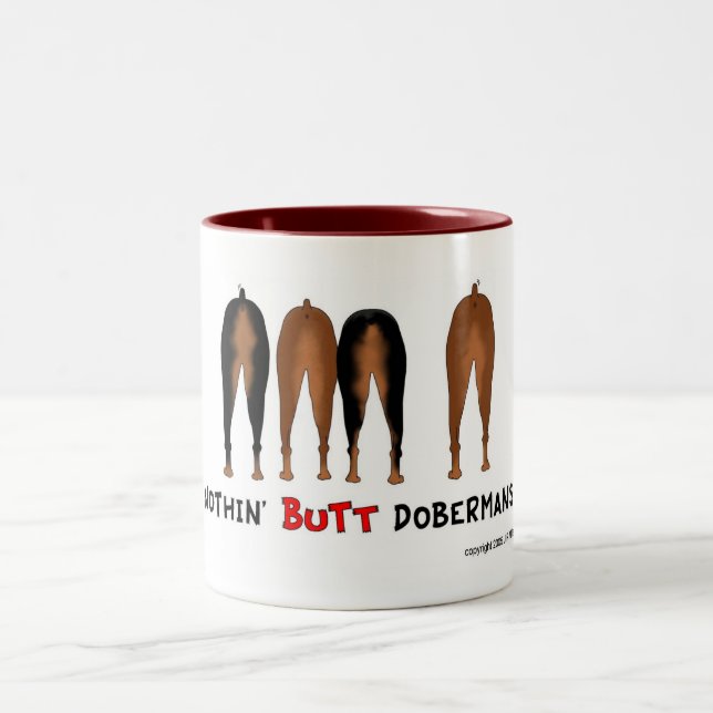 Nothin' Butt Dobermans Mug (Center)