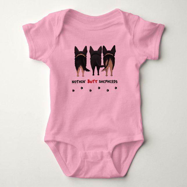Nothin' Butt Shepherds Baby Bodysuit (Front)