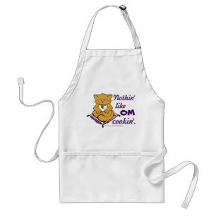 Nothin' Like OM Cookin'! Cute Zen Cat Apron