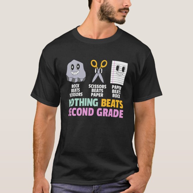 Nothing Beats 2nd Second Grade Back to School Teac T-Shirt (Front)