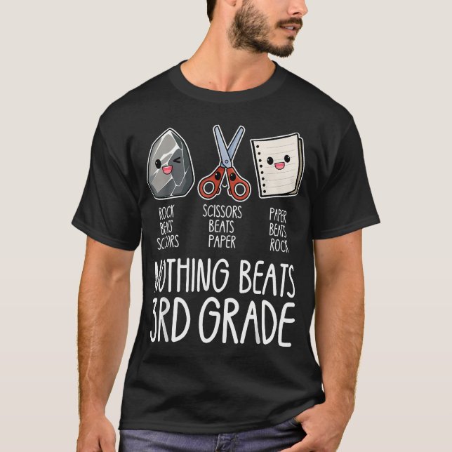 Nothing Beats 3Rd Grade Funny Back To School T-Shirt (Front)