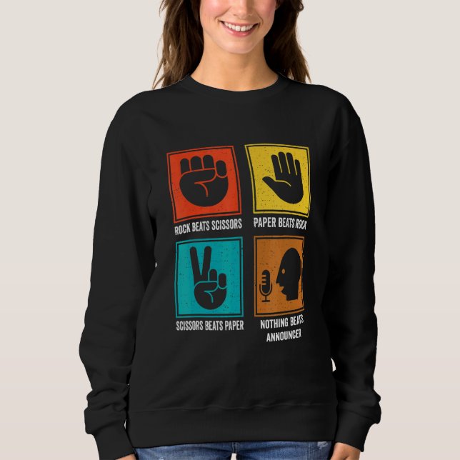 Nothing Beats Announcer Broadcaster Commentator Ne Sweatshirt (Front)