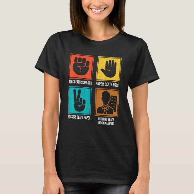 Nothing Beats Bookkeeper Cool Ledger Accountant Ar T-Shirt (Front)