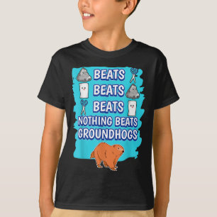 Nothing Beats Groundhogs Rock Paper Scissors Game T-Shirt