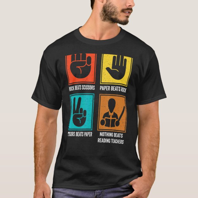Nothing Beats Reading Teachers Reading Tutor Instr T-Shirt (Front)