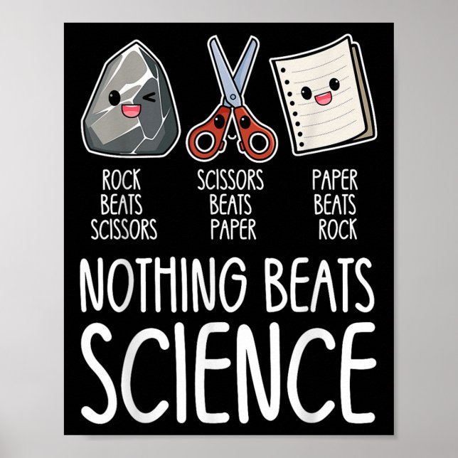 Nothing Beats Science Funny Back To School Stem Te Poster (Front)