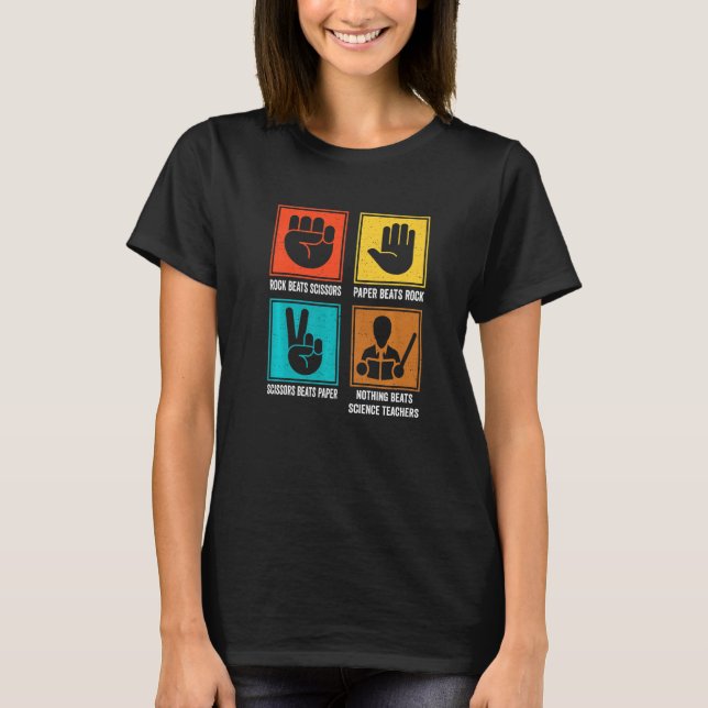Nothing Beats Science Teachers Science Educator In T-Shirt (Front)