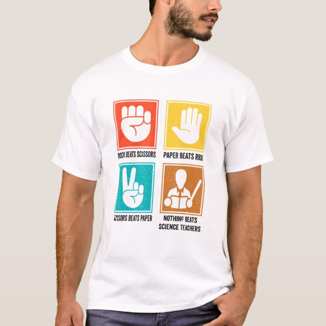 Nothing Beats Science Teachers Science Educator In T-Shirt (Front)