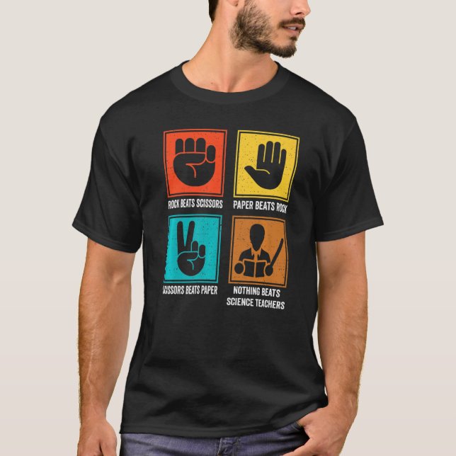 Nothing Beats Science Teachers Science Educator In T-Shirt (Front)