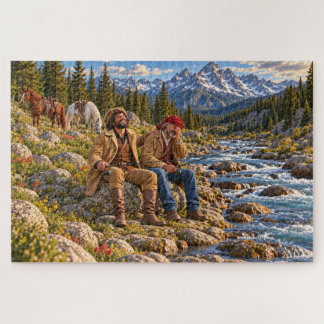 Nothing Biting - The Hintons Mountain Fishing Jigsaw Puzzle