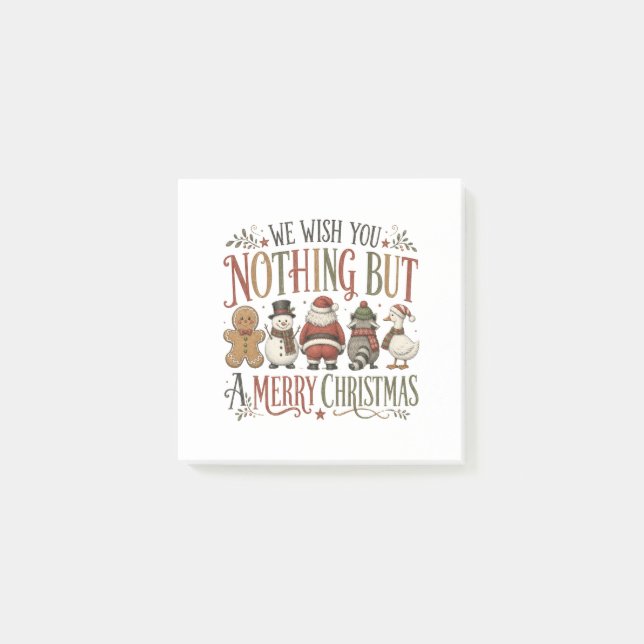 Nothing But a Merry Christmas Post-it Notes (Front)