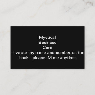 Nothing But Colour - Everything Black - Only Black Business Card