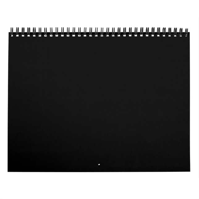 Nothing But Colour - Everything Black - Only Black Calendar (Cover)