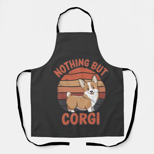 Nothing But Corgi Apron (Front)