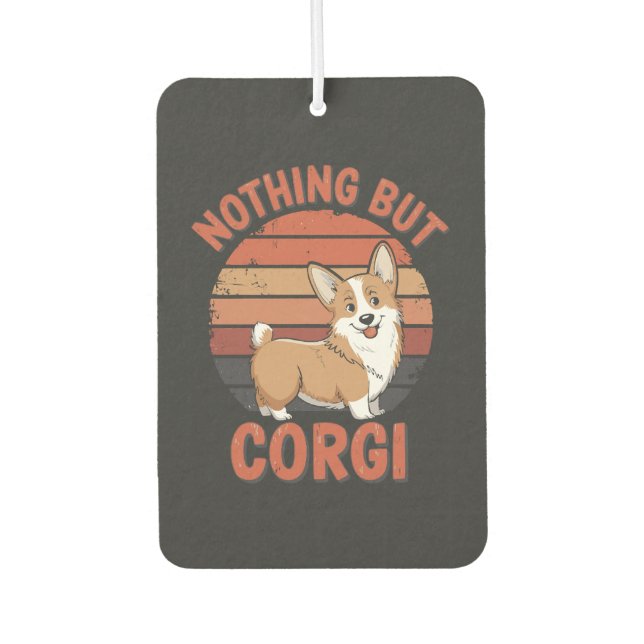 Nothing But Corgi Car Air Freshener (Front)