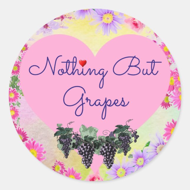 Nothing But Grapes Sticker (Front)
