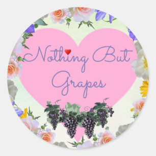 Nothing But Grapes Sticker
