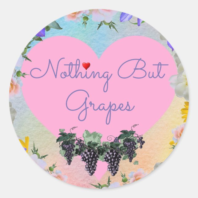 Nothing But Grapes Sticker (Front)
