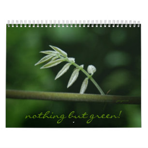 nothing but green! calendar