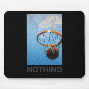 Nothing But Net Basketball Minimalist Hoop Sky Des Mouse Pad