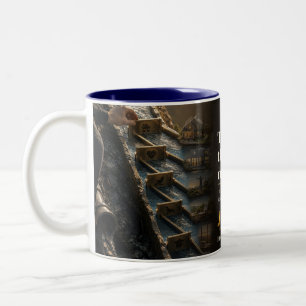 Nothing but the Riverbed Book Quote Two-Tone Coffee Mug