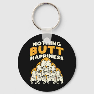 Nothing Butt Happiness Funny Welsh Corgi Dog Pet Key Ring