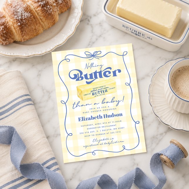 Nothing Butter Than a Baby Shower Invitation (Nothing Butter Than a Baby Shower Invitation)