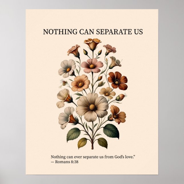 Nothing can separate us from God's love wall art (Front)